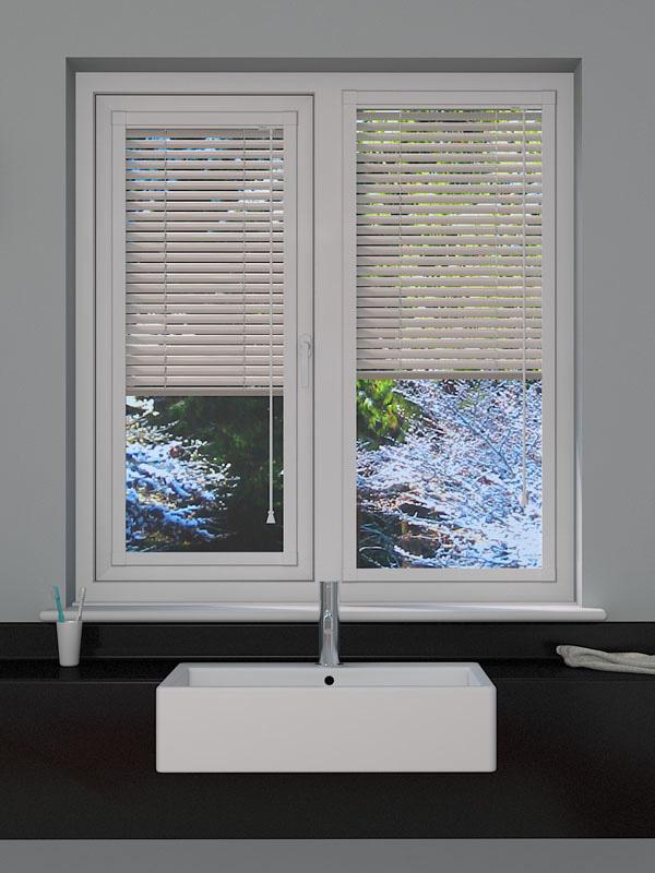 Pearl White Perfect Fit Venetian Blind