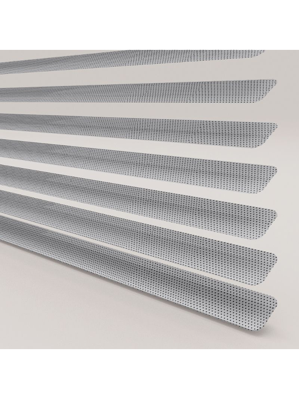 Perforated Silver Perfect Fit Venetian Blind